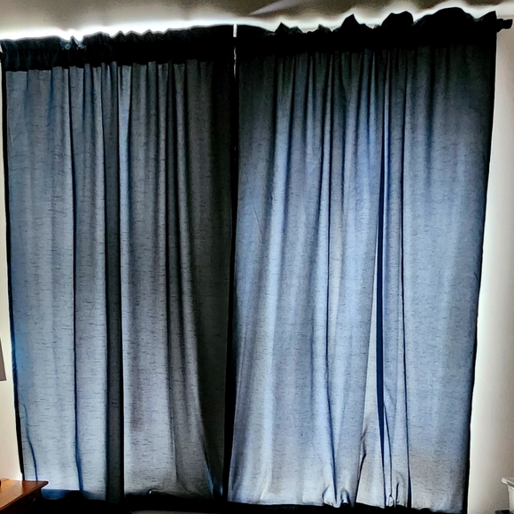 Slate Blue Curtains - Picture 1 of 4